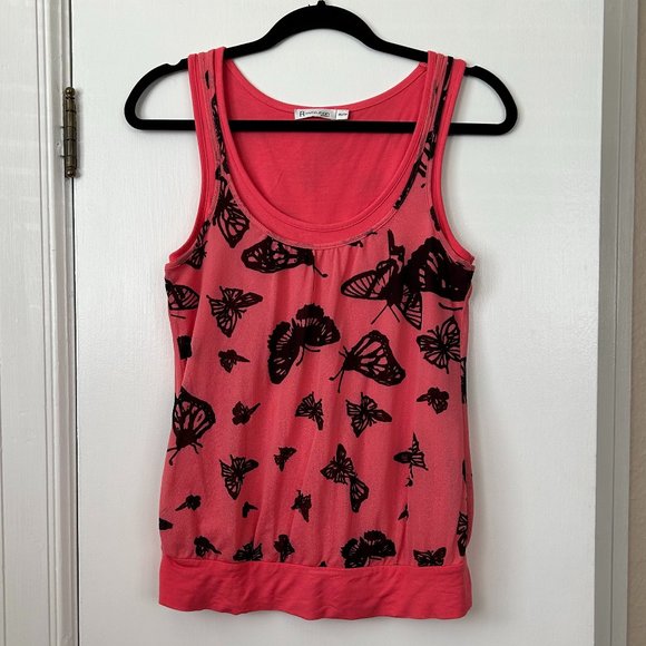 💕HP💕Butterfly Tank Top - Picture 1 of 7